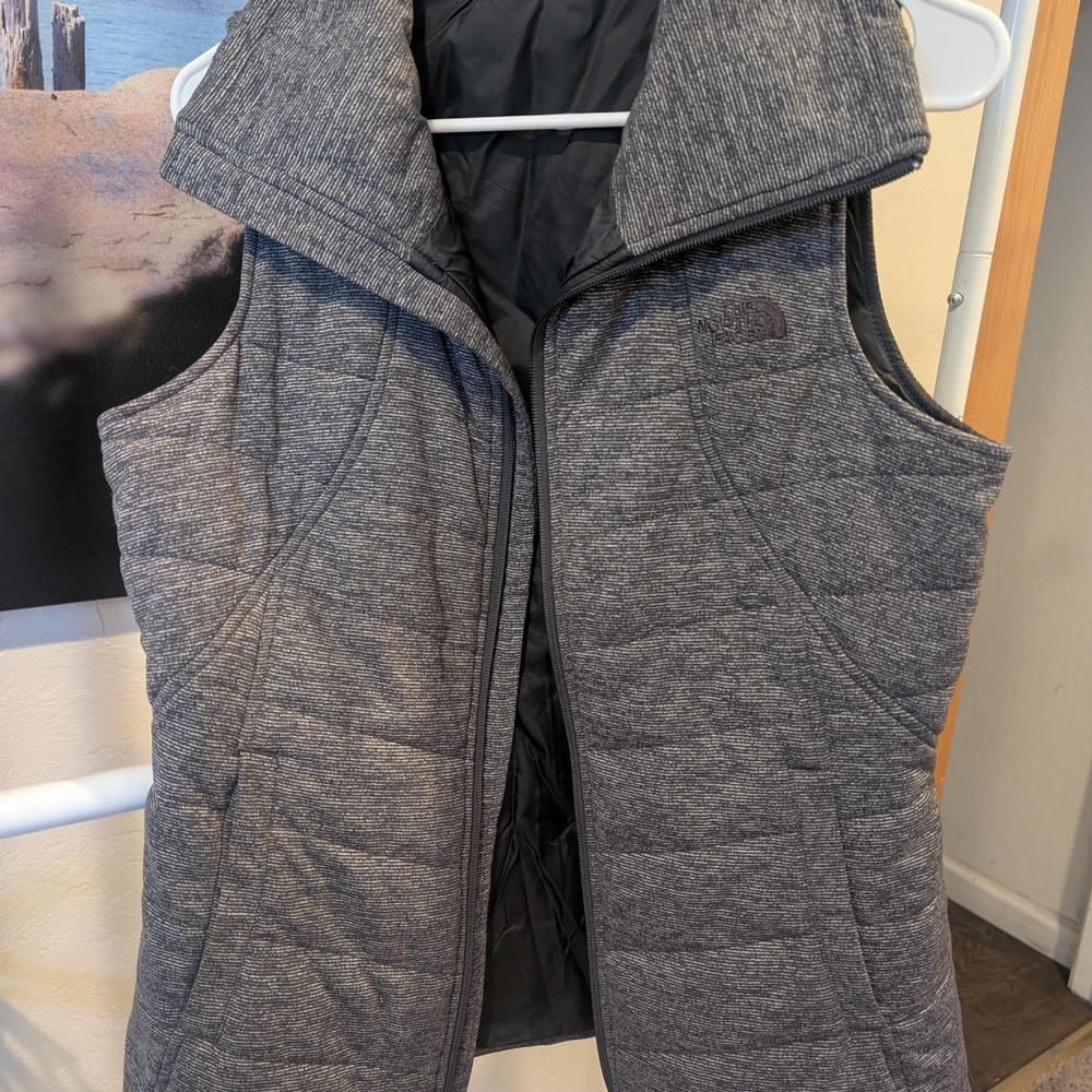 The North Face Charcoal Quilted Vest